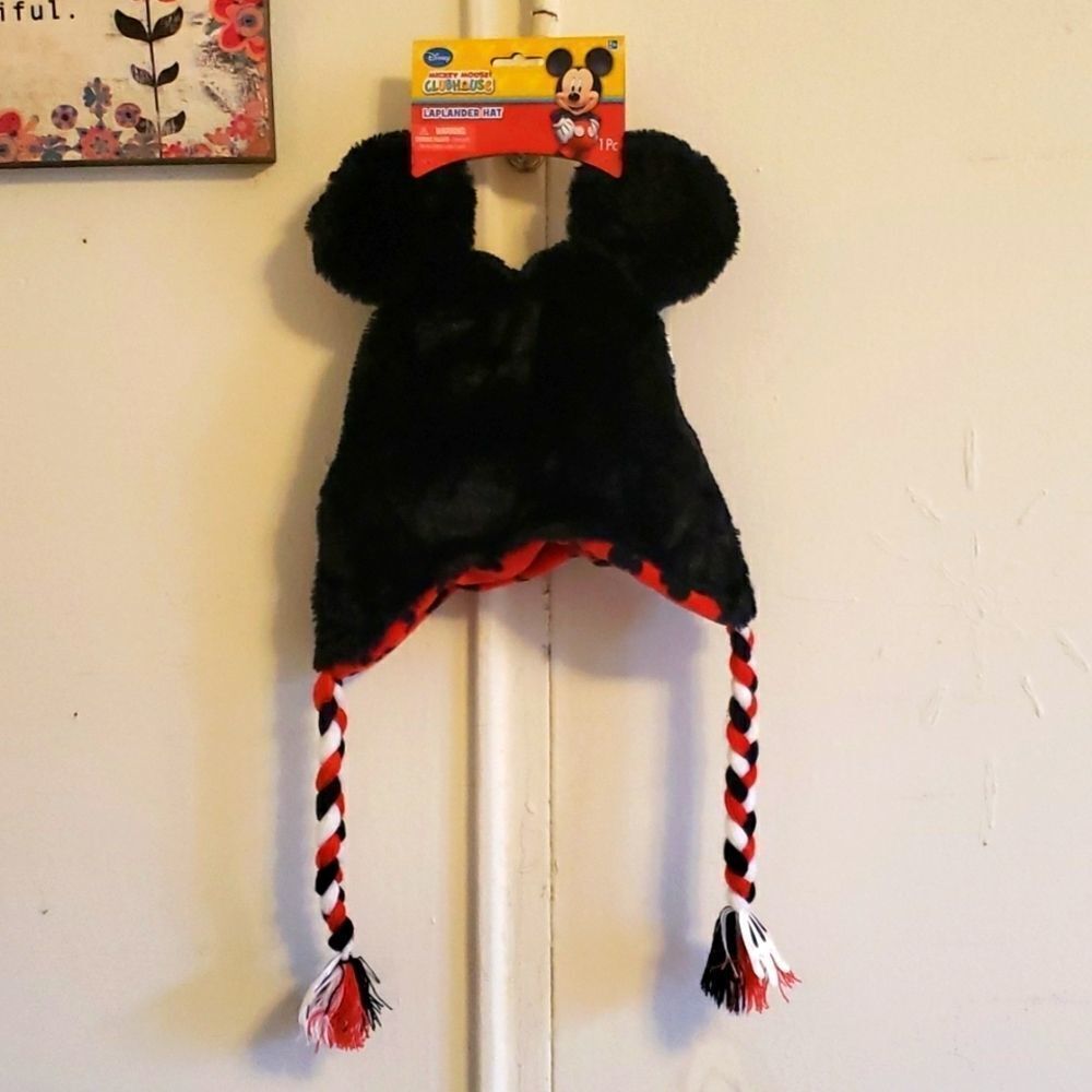Mickey mouse ears laplander earflap kids hat
